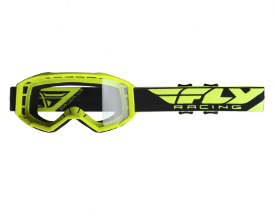 Photo of Fly Racing Fly Focus Hi-Vis Yellow/Clear Goggle