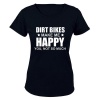 Dirt Bikes Make Me Happy - Ladies - T-Shirt Photo