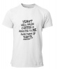PepperSt Mens White T-Shirt - Coffee Photo