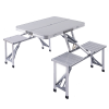 Silver Outdoor Portable Fold-able Table Photo