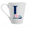 Monogram L Watercolor Flower Mug Photo