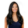 Magic Fake Scalp Closure Body Wvy Synthetic Hair Lace Front Wig Mfergie 1B# Photo