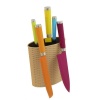 Grunwerg Rockingham Forge 5 x Colour Coated Steel Kitchen Knives With Block Photo