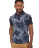 Restless Paisley Pattern Polo Navy Photo