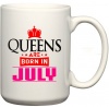 CustomizedGifts Queens Are Born In July Birthday Coffee Mug Photo