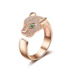 IMIX Ladies Rose-Gold Jaguar Head Ring Photo