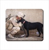 Mouse Pad - Soldier With Dog Photo