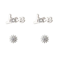 Momo Sun Love Stud Set Silver