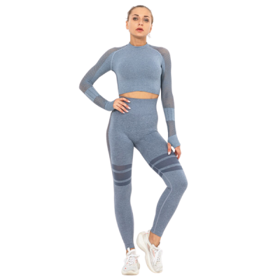 Photo of InstantFit Pebble Grey Two Piece Long Sleeve Compression Set