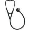 Littmann Cardiology 4 Diagnostic Stethoscope - Black & Black with Violet Stem Photo