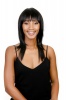 Magic Middle Size Beautiful Synthetic Hair Fashion Wig Fantastic 1B Photo