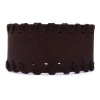 Androgyny Brown PU Edge Stitching Bracelet YB1273 Photo
