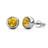 Destiny November/Citrine Birthstone Earrings with Swarovski Crystals Photo