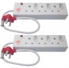 Selectrix Two Pack: Surged & Overload Protection Multi-Plug 3 X 16A 3 X 5A E 26 2p Photo