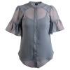 Marique Yssel Cara Blouse 2 Piece - Charcoal Photo