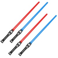 GUANGXUEBAO Light Saber Staff Retractable Toy Swords with Fighting Sound