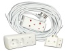 15 M Extension Cord Bundle With 3 Way Multi-Plug And 1 Adapter Photo