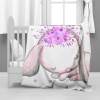 Print with Passion Sleeping Rabbit Minky Blanket Photo
