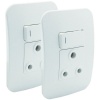 Major Tech Veti Single Switched Plug Wall Socket - Pack of x2 Photo