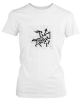 PepperSt Ladies White T-Shirt - Grid Design Knight Photo