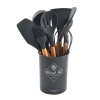Synergy360 Silicone Utensils Set With Storage Box - Black Photo