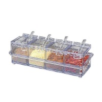 optic life Optic Crystal Spice Seasoning Container 4 Set