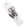 Kellermann 3 Swords Kellermann Manicure Set White Case with Black Varnished Tools