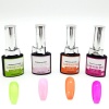 BUFFTEE Glow In The Dark UV Gel Nail Polish Luminous Neon 4 Piece Set Photo