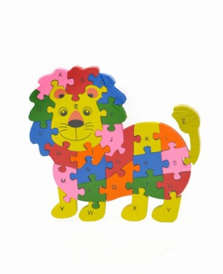 Lion Puzzle Abc Wooden Educational Puzzel