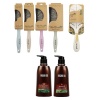 Bio Brush Hot Styling and White Detangling Brush Set & Argan Oil - 750ml Photo