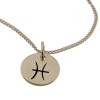 Pisces Star Sign 10mm Rose Gold Necklace Photo