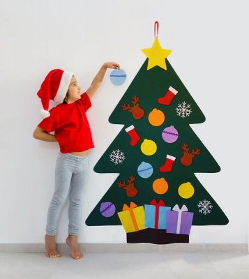 Photo of Felt Christmas Tree for Kids - 22 Pieces