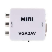Mini VGA to AV Converter PC TO TV Converter VGA2AV VGA TO AV 1080P