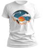 PepperSt Men's White T-Shirt - Disk Illustration Photo