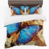 Print with Passion Blue Butterfly Duvet Cover Set Photo