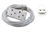 10m Extension Cord With A Two-Way Multi-Plug Ext Lead with 3 Pin to 2 Pin Photo