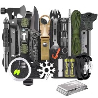 21 in 1 Multi Function Tactical Survival Kit