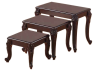Fancy 3 piecess Wood Nest Table Photo
