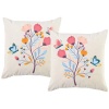 PepperSt – Scatter Cushion Cover Set – Flowers and Butterflies Photo