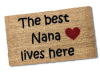Matnifique 'Best Nana' Natural Coir Personalised / Custom Branded Welcome Doormat Photo