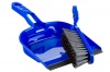 Vensico - Dustpan and Brush Set to Clean Dry Surfaces - Blue Color Photo