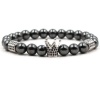 Argent Craft Natural Hematite Stone With Silver Crown & Die Photo