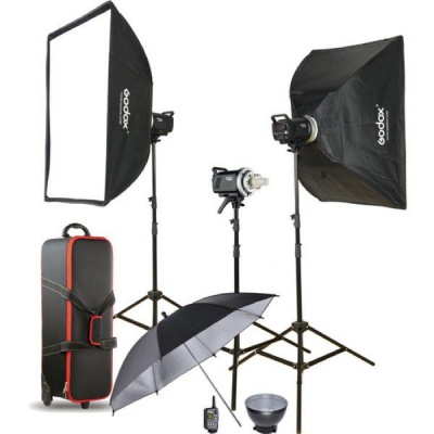 Photo of Godox MS 300-D 3 x 300 watt Studio Lights Kit