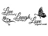 Spoonkie Sticker Art: Wall Sticker - Live Laugh Love Photo