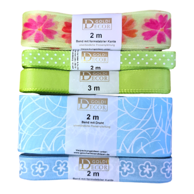 Photo of Woven Ribbon Combo - Blue & Green