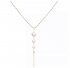 SilverCity Thin Gold Simulated Pearl Drop Necklace Photo