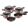 Berlinger Haus 10 Piece Titanium Coating Cookware Set - iRose Edition Photo