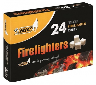 Photo of Bic Firelighters Pre-cut Cubes 24s