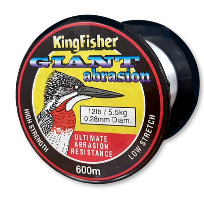 Photo of Kingfisher Giant Abrasion Nylon .28MM 5.5KG/12LB Colour Clear 600m Spool