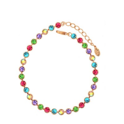 Photo of Swarovski Crystal Tennis Bracelet Multicolour by Zana Jewels